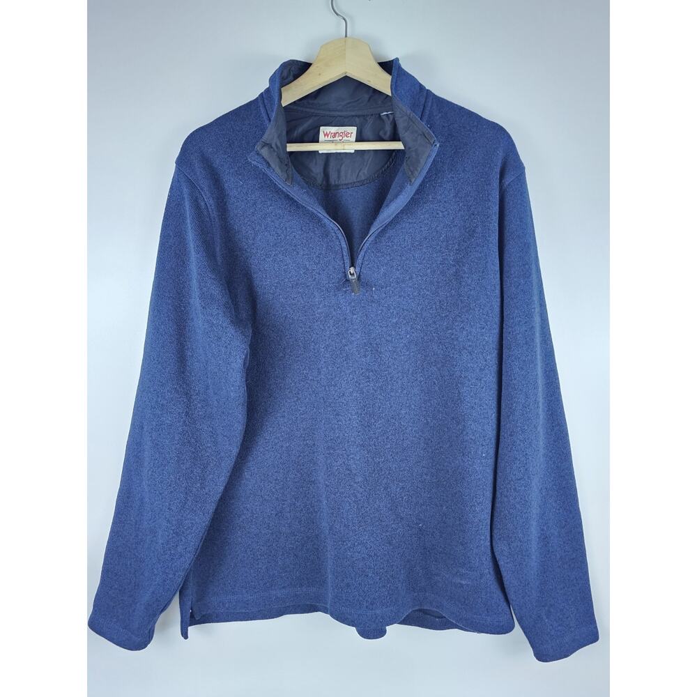 Wrangler Mens Navy Blue Pullover Sweater Size Medium